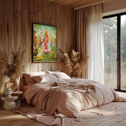 Immerse your space in the divine with this vibrant artwork capturing a moment of celestial for Bedroom