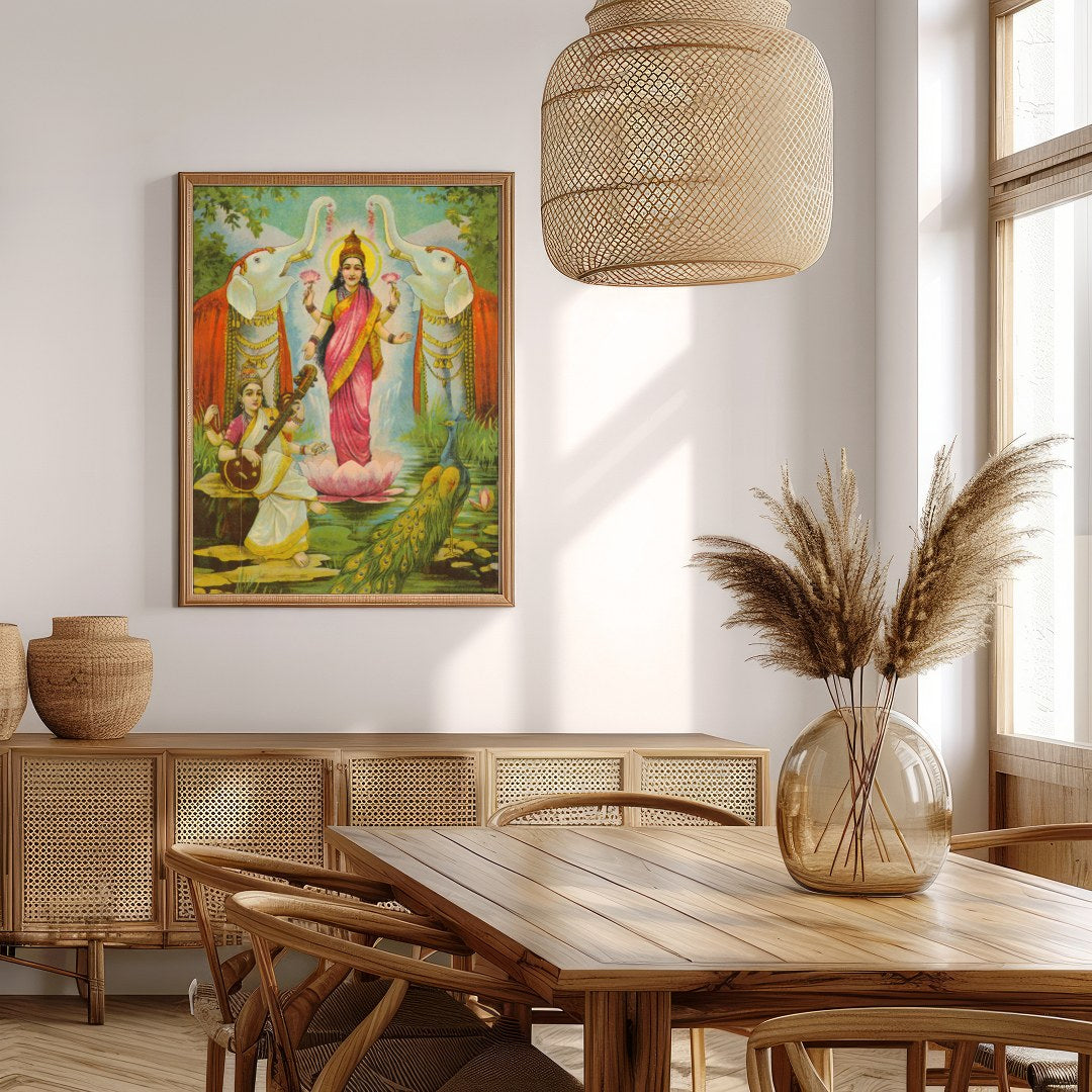 Immerse your space in the divine with this vibrant artwork capturing a moment of celestial for Extra Kitchen