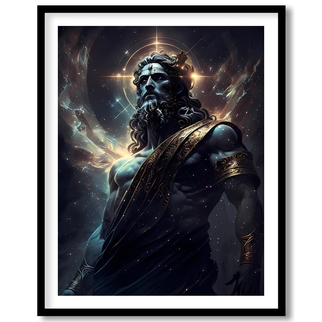 Elevate your space with 'Divine Majesty,' a captivating piece of wall art depicting a celestial for studio