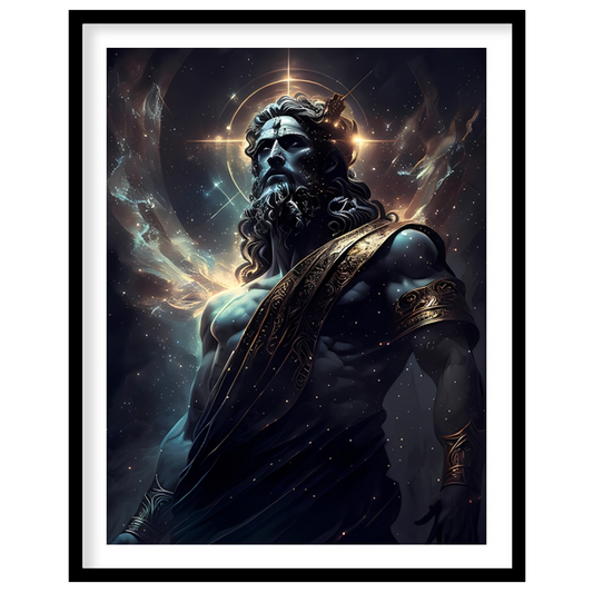 Elevate your space with 'Divine Majesty,' a captivating piece of wall art depicting a celestial for studio