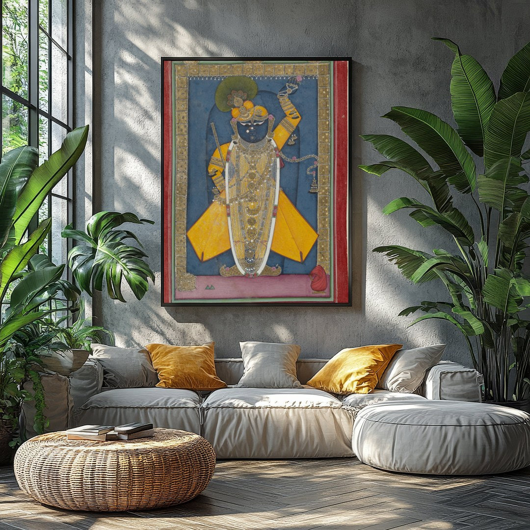Experience a slice of history with 'Divine Majesty in Traditional Garb'. This exquisite piece for Balcony