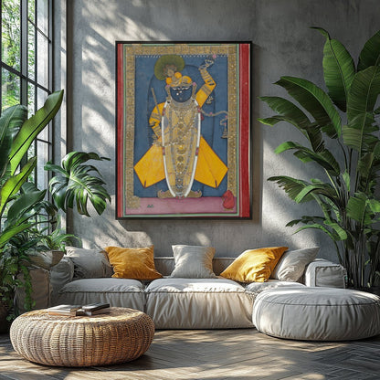 Experience a slice of history with 'Divine Majesty in Traditional Garb'. This exquisite piece for Balcony