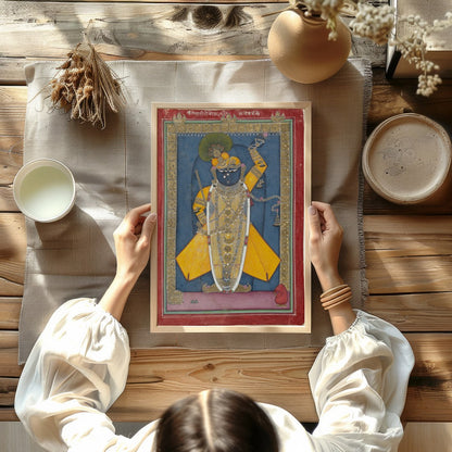 Experience a slice of history with 'Divine Majesty in Traditional Garb'. This exquisite piece for studio