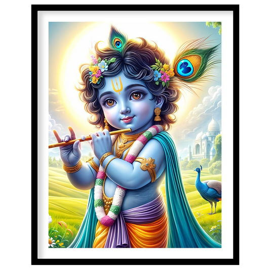 Illuminate your space with this captivating artwork depicting the serene and divine presence of for gallery