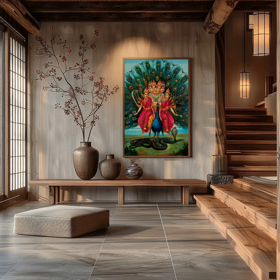 Experience the spiritual grandeur with 'Divine Multitude', a captivating artwork that portrays a for Hall