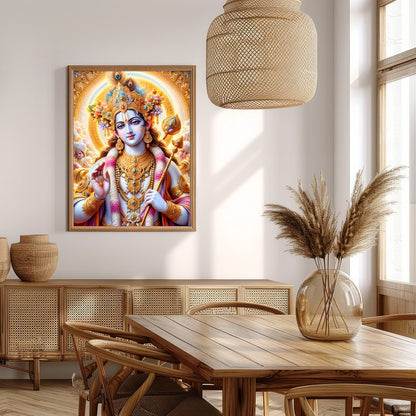 Immerse yourself in the spiritual grace and vibrant colors of this mystical artwork. Featuring an for Extra Kitchen