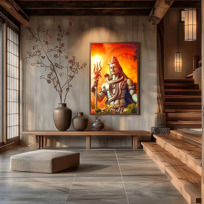 Immerse yourself in the spiritual serenity of this captivating wall art, featuring the majestic for Hall