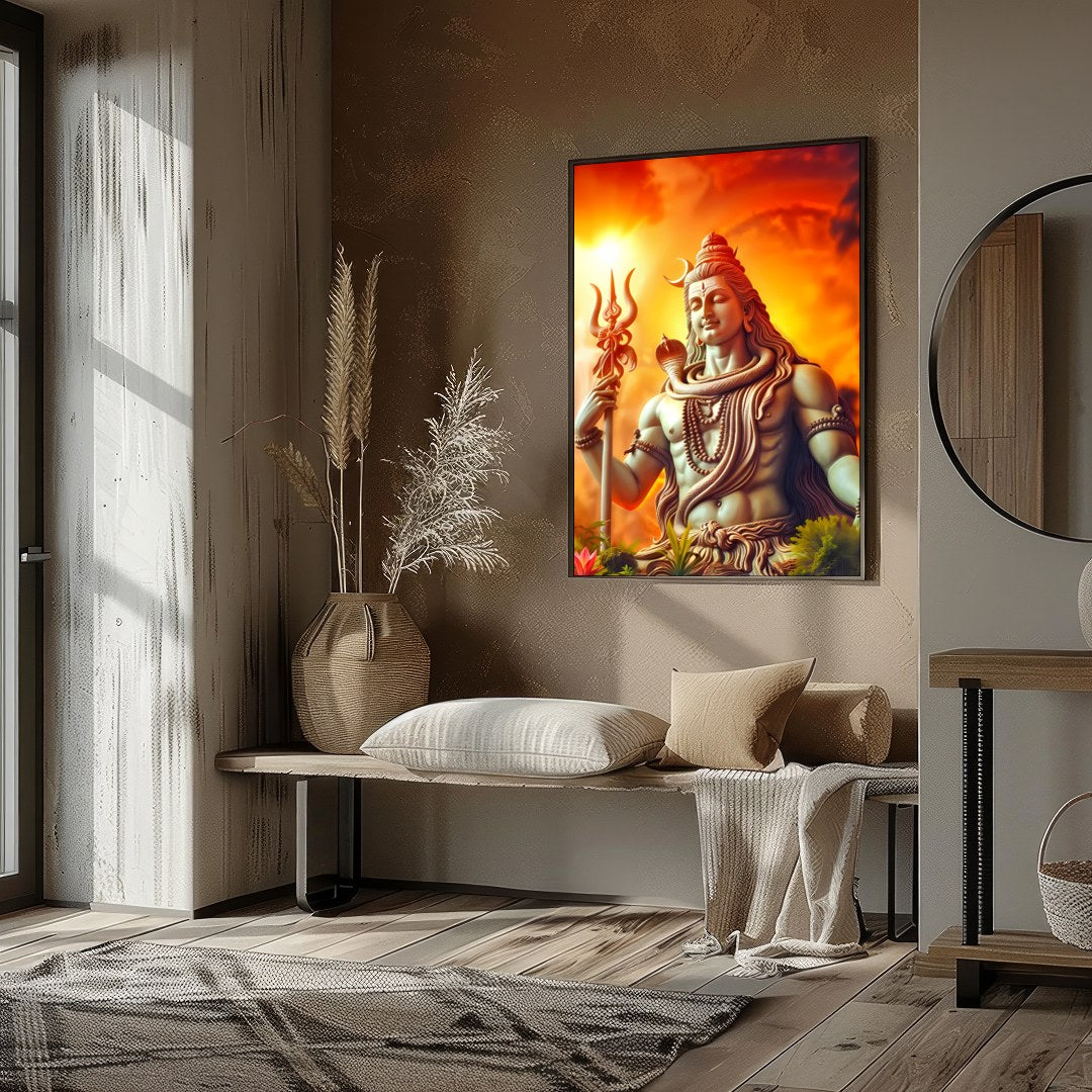 Immerse yourself in the spiritual serenity of this captivating wall art, featuring the majestic for hallway