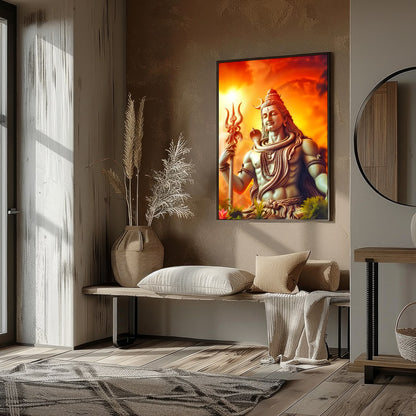 Immerse yourself in the spiritual serenity of this captivating wall art, featuring the majestic for hallway