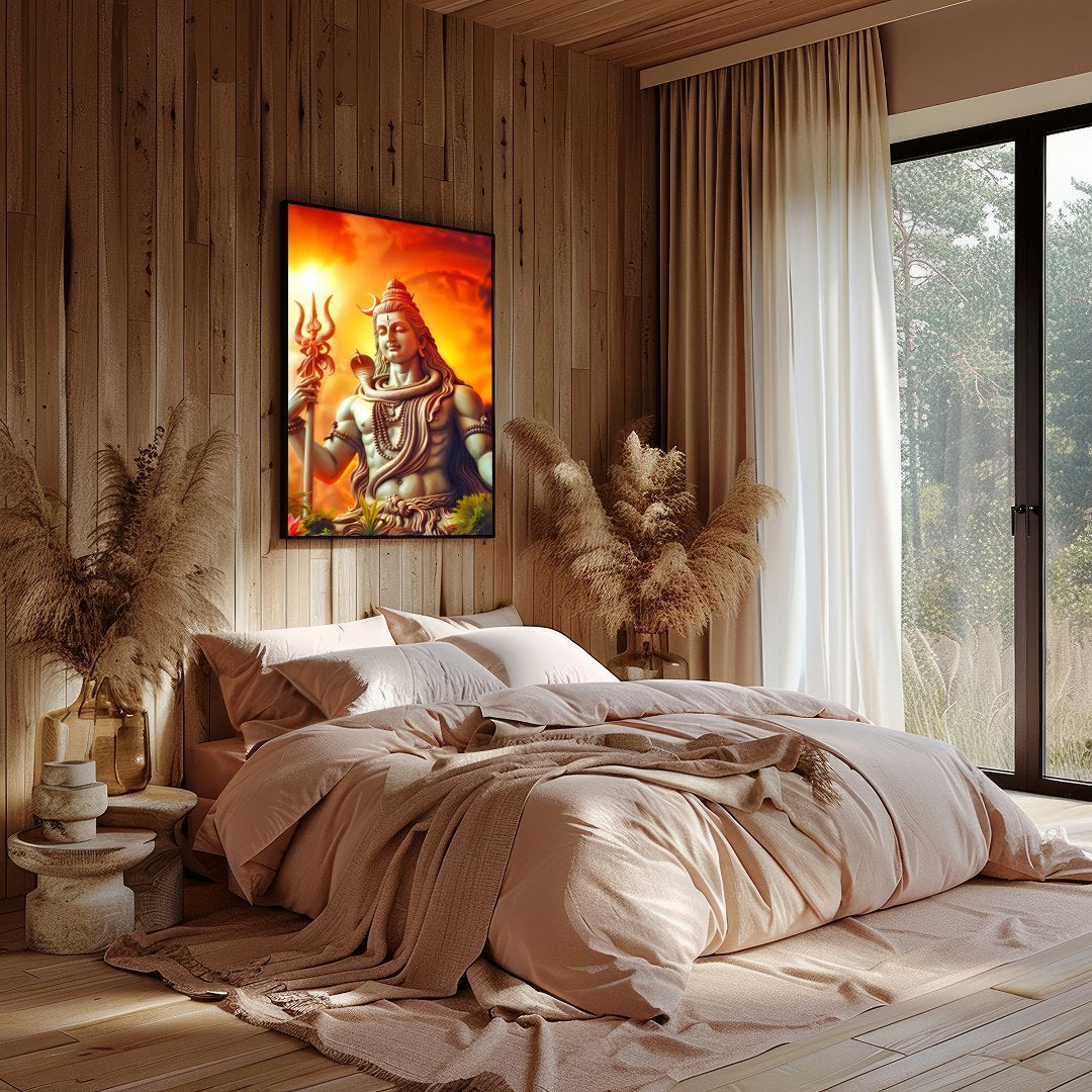 Immerse yourself in the spiritual serenity of this captivating wall art, featuring the majestic for office