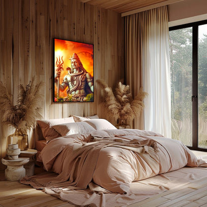 Immerse yourself in the spiritual serenity of this captivating wall art, featuring the majestic for office