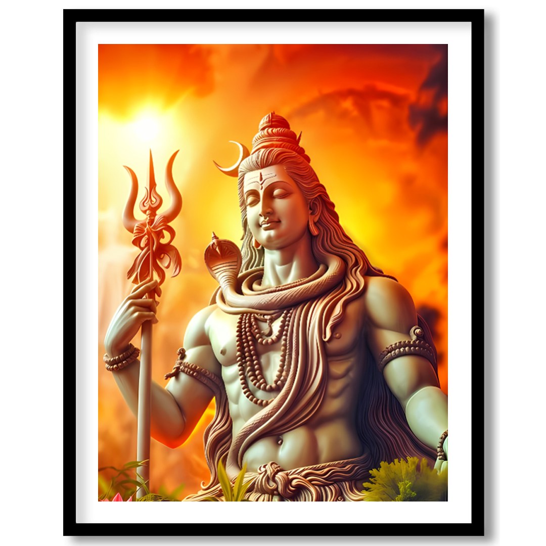 Immerse yourself in the spiritual serenity of this captivating wall art, featuring the majestic for room