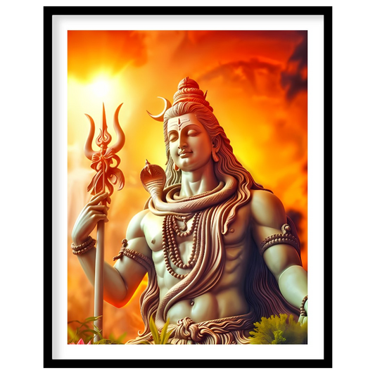Immerse yourself in the spiritual serenity of this captivating wall art, featuring the majestic for room