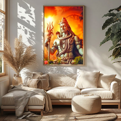Immerse yourself in the spiritual serenity of this captivating wall art, featuring the majestic for Sitting Area