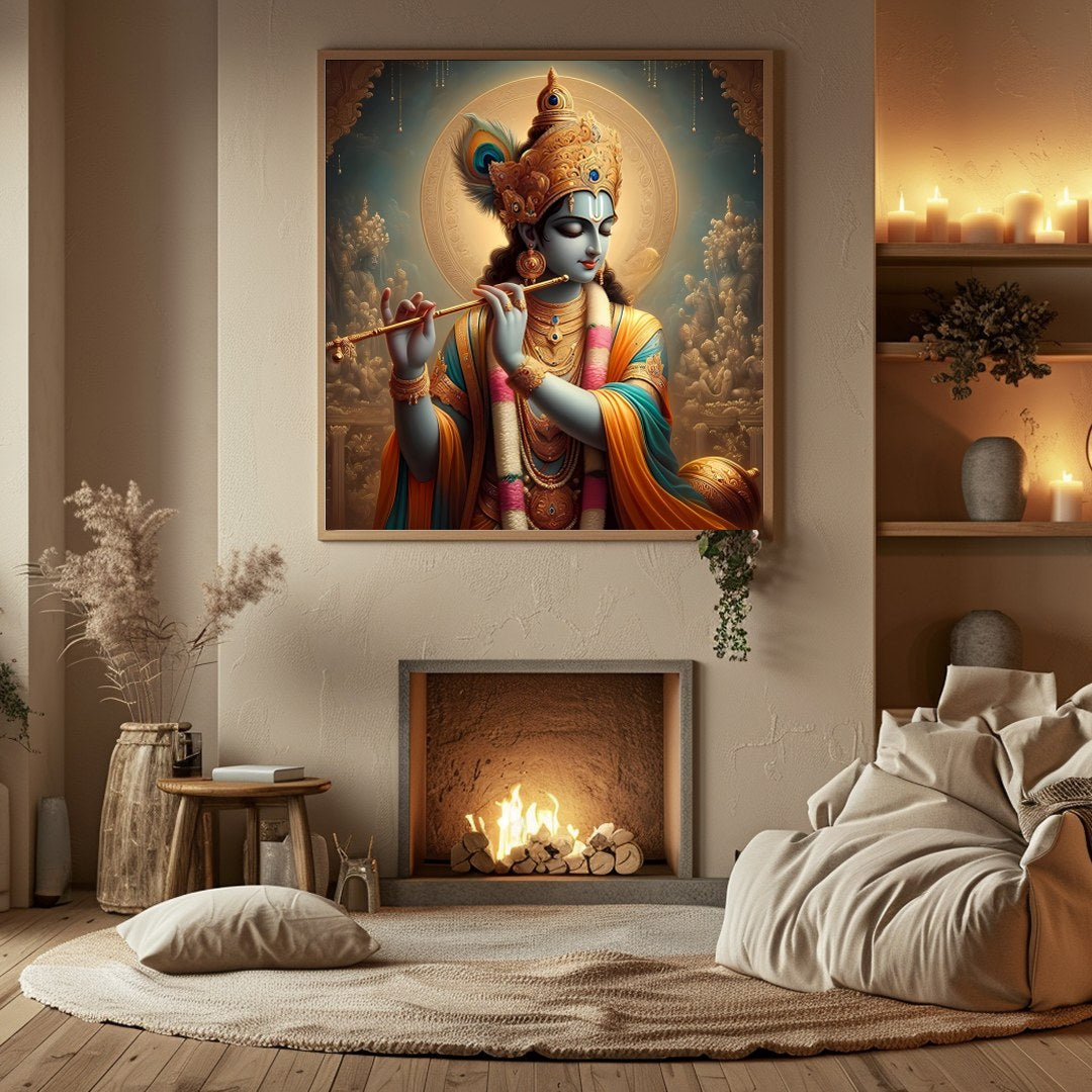 Immerse yourself in the tranquil beauty of 'Divine Serenade,' featuring the ethereal figure of for Hall