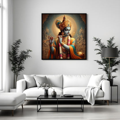 Immerse yourself in the tranquil beauty of 'Divine Serenade,' featuring the ethereal figure of for Sitting Area