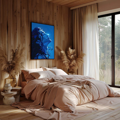 Immerse yourself in the tranquility of 'Divine Serenity,' a captivating piece that captures the for Bedroom