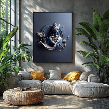 This exquisite wall art captures the serene essence of divine beauty with a stunning depiction of for Balcony