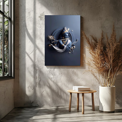This exquisite wall art captures the serene essence of divine beauty with a stunning depiction of for Entrance