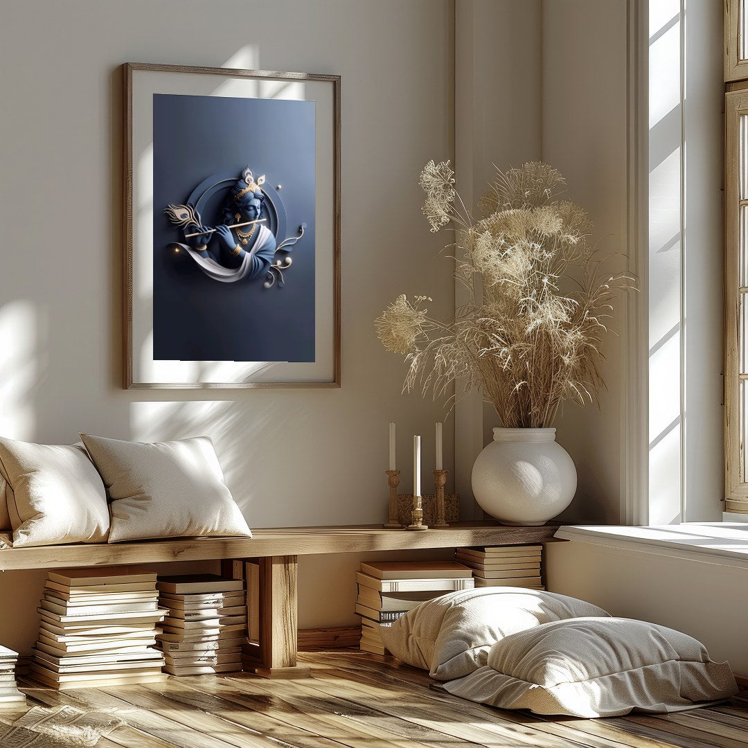 This exquisite wall art captures the serene essence of divine beauty with a stunning depiction of for haven
