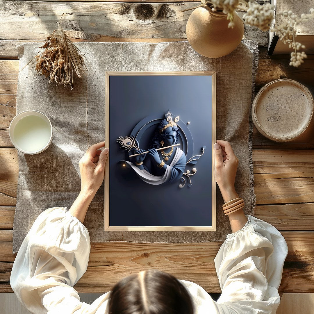 This exquisite wall art captures the serene essence of divine beauty with a stunning depiction of for Kitchen