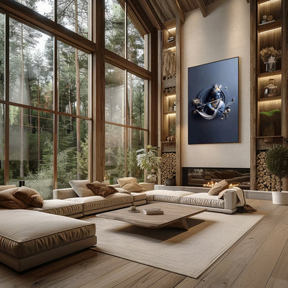 This exquisite wall art captures the serene essence of divine beauty with a stunning depiction of for Living Room