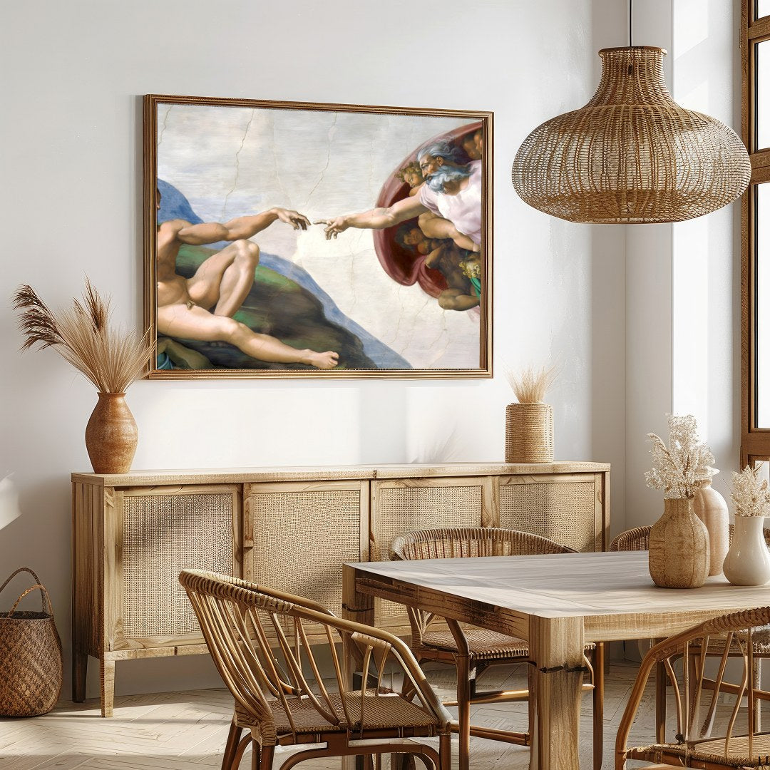 Experience the grandeur of Renaissance art with this stunning replica, capturing a timeless moment for Dining