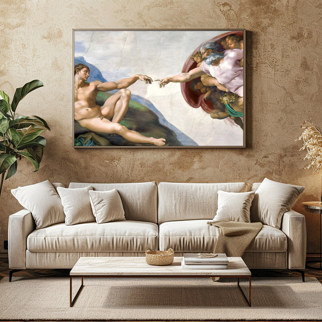 Experience the grandeur of Renaissance art with this stunning replica, capturing a timeless moment for Family Room