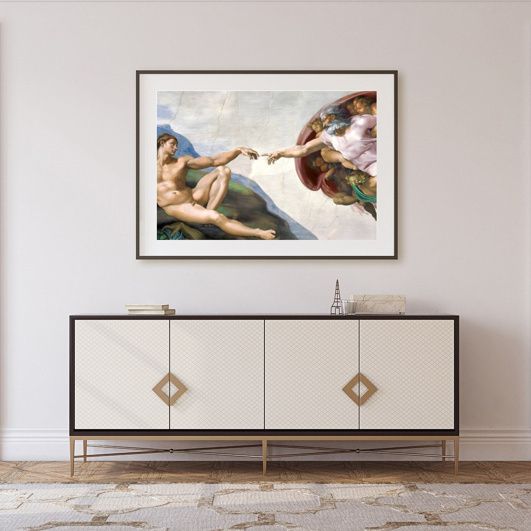 Experience the grandeur of Renaissance art with this stunning replica, capturing a timeless moment for Foyer