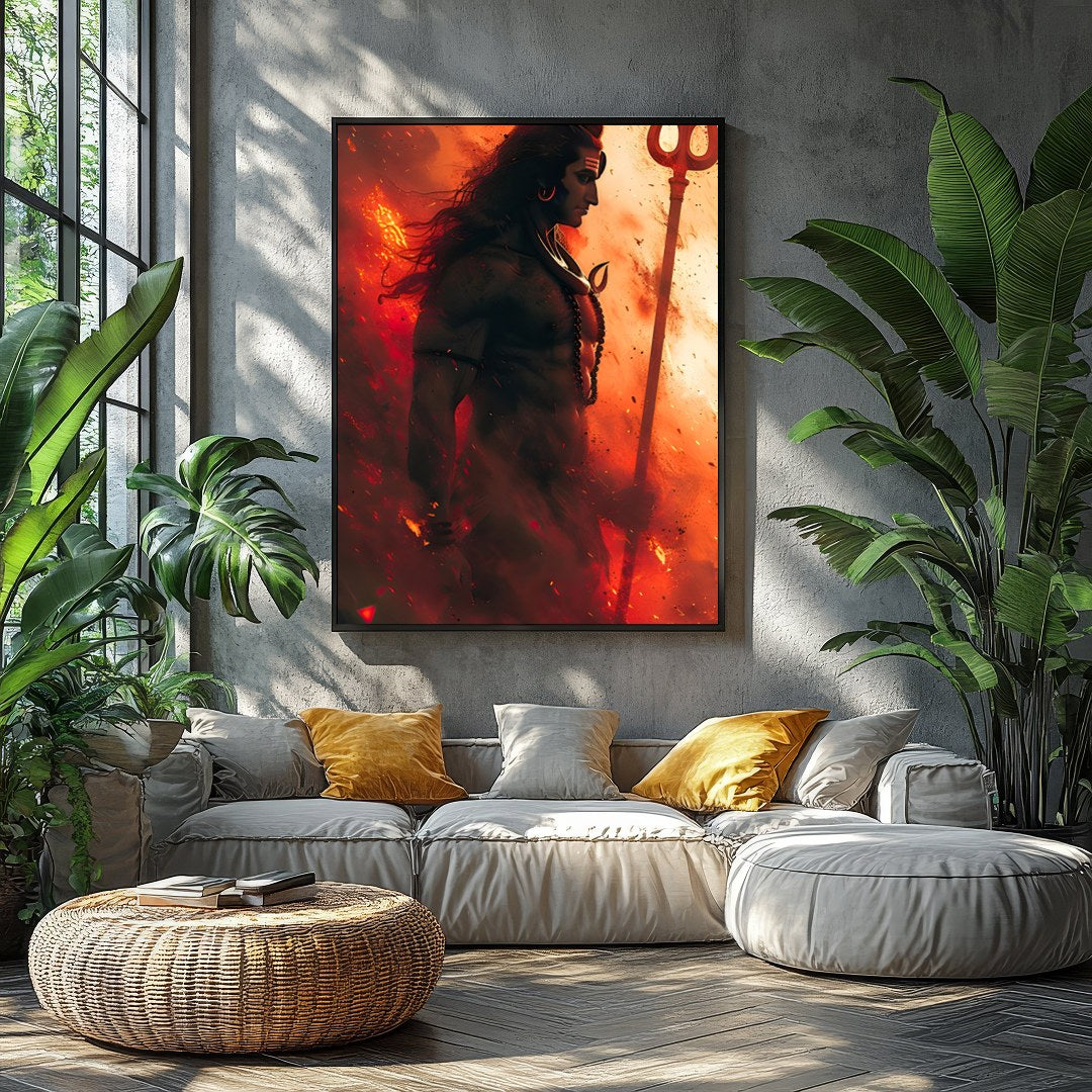 Elevate your space with this striking artwork that embodies strength and spirituality. The dynamic for Balcony