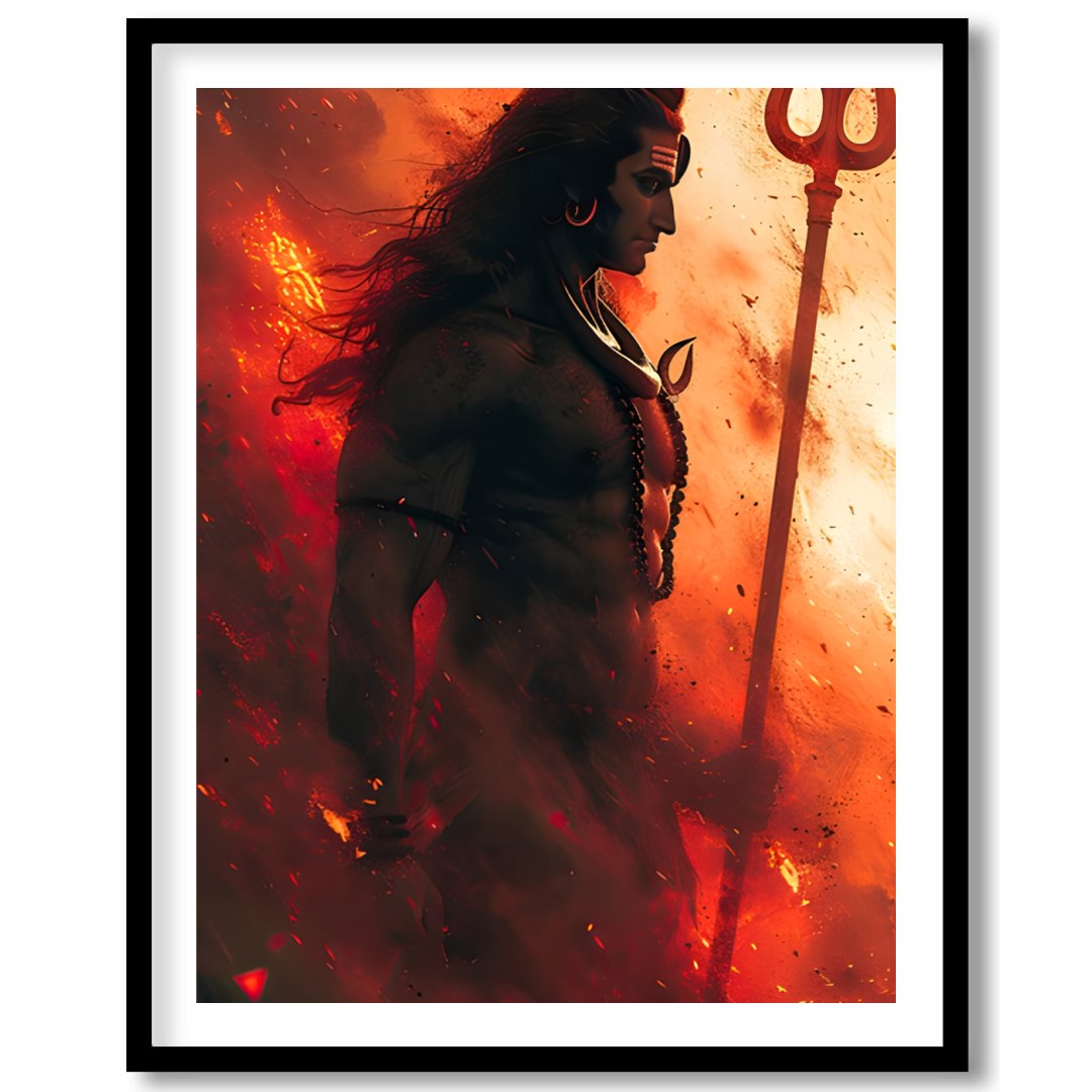 Elevate your space with this striking artwork that embodies strength and spirituality. The dynamic for bedroom