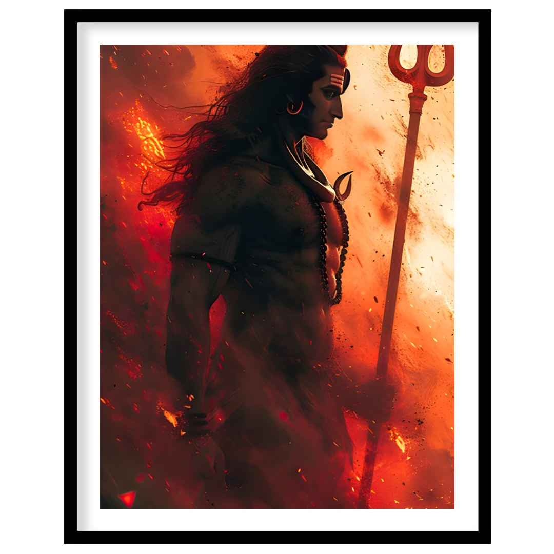 Elevate your space with this striking artwork that embodies strength and spirituality. The dynamic for bedroom