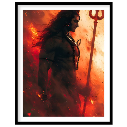 Elevate your space with this striking artwork that embodies strength and spirituality. The dynamic for bedroom