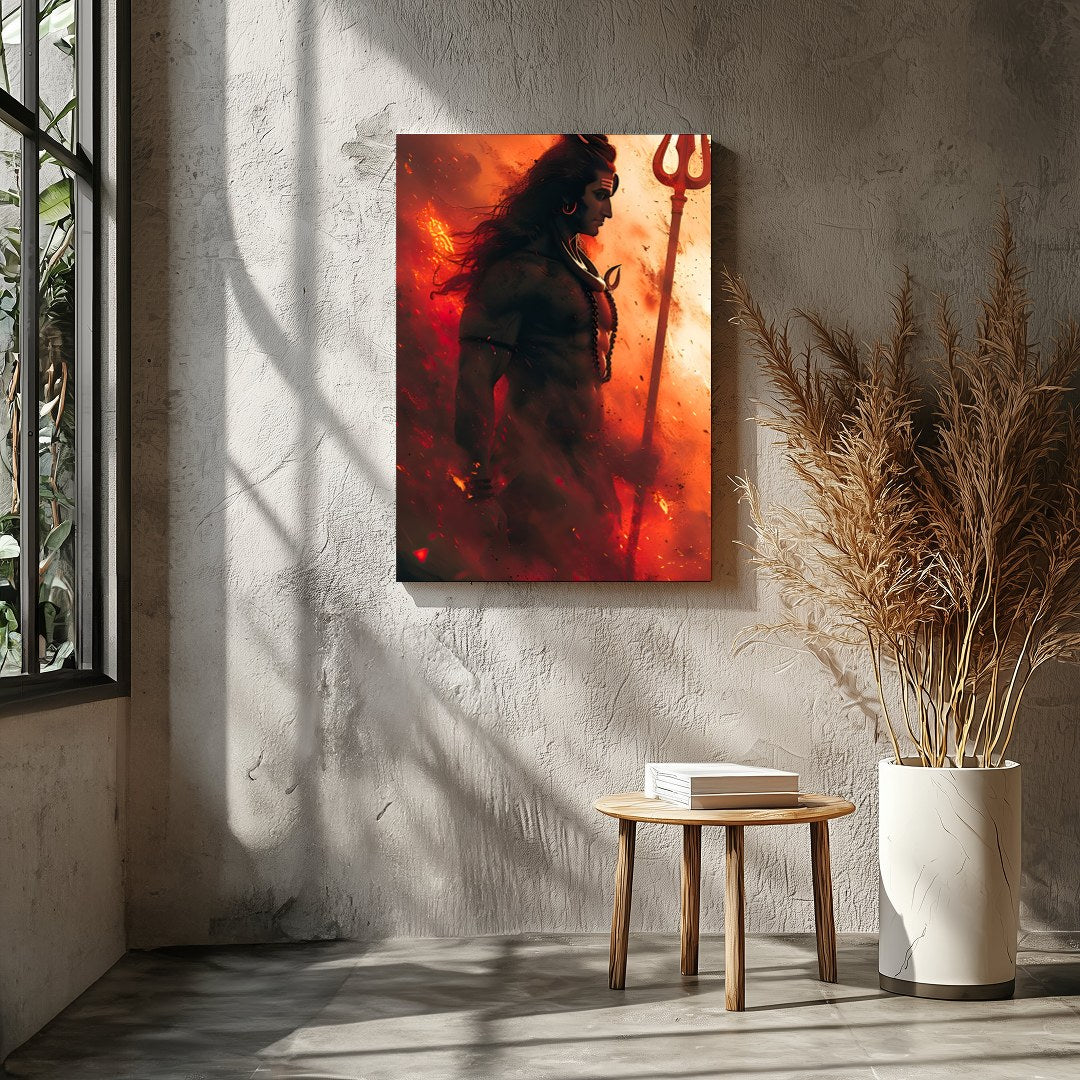 Elevate your space with this striking artwork that embodies strength and spirituality. The dynamic for Entrance