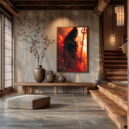 Elevate your space with this striking artwork that embodies strength and spirituality. The dynamic for Hall
