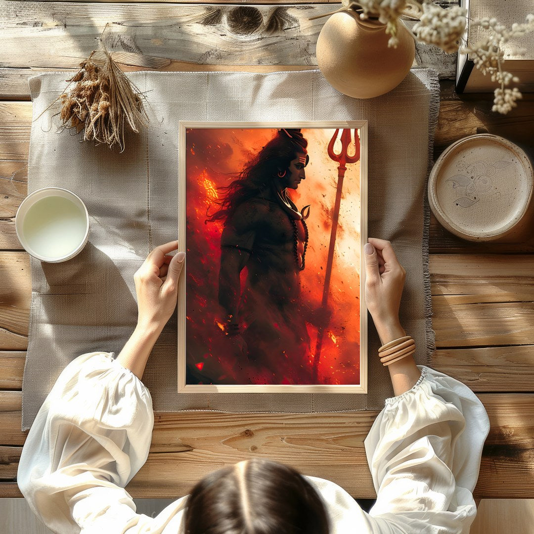 Elevate your space with this striking artwork that embodies strength and spirituality. The dynamic for Kitchen