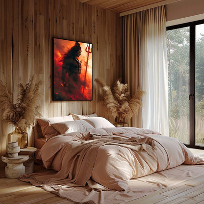 Elevate your space with this striking artwork that embodies strength and spirituality. The dynamic for nook