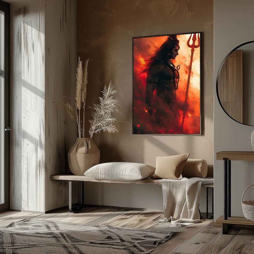Elevate your space with this striking artwork that embodies strength and spirituality. The dynamic for retreat