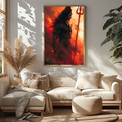 Elevate your space with this striking artwork that embodies strength and spirituality. The dynamic for Sitting Area