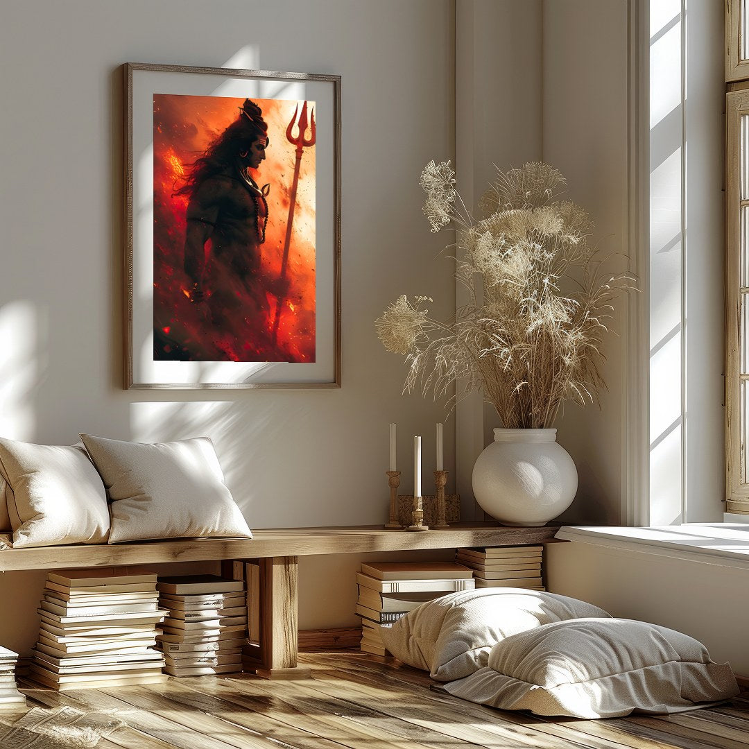 Elevate your space with this striking artwork that embodies strength and spirituality. The dynamic for studio