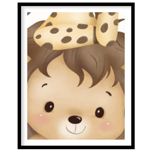 This incredibly sweet and inspiring poster features an adorable stack of safari animals, conveying … for house