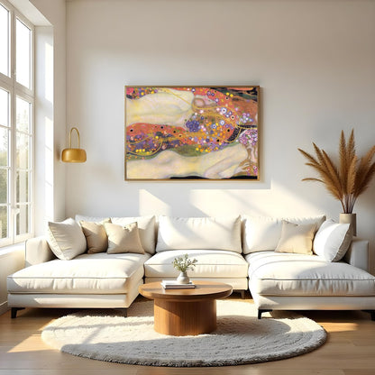 This enchanting artwork embodies the essence of unity and serenity, with its intricate floral for Living Room