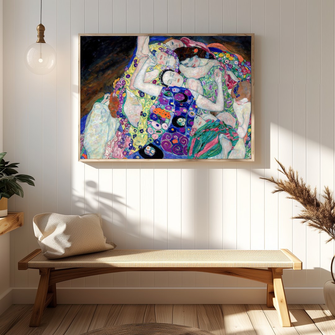 Immerse yourself in a world of vibrant colors and serene beauty with this captivating artwork. The for Hallway