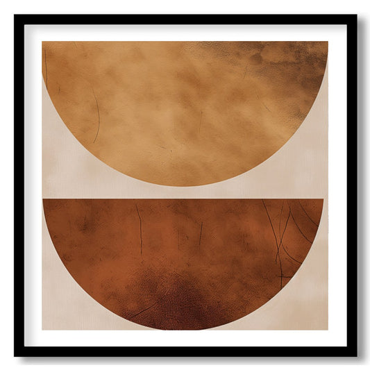 This captivating artwork brings a sense of balance with its elegant geometric design. The warm for residence