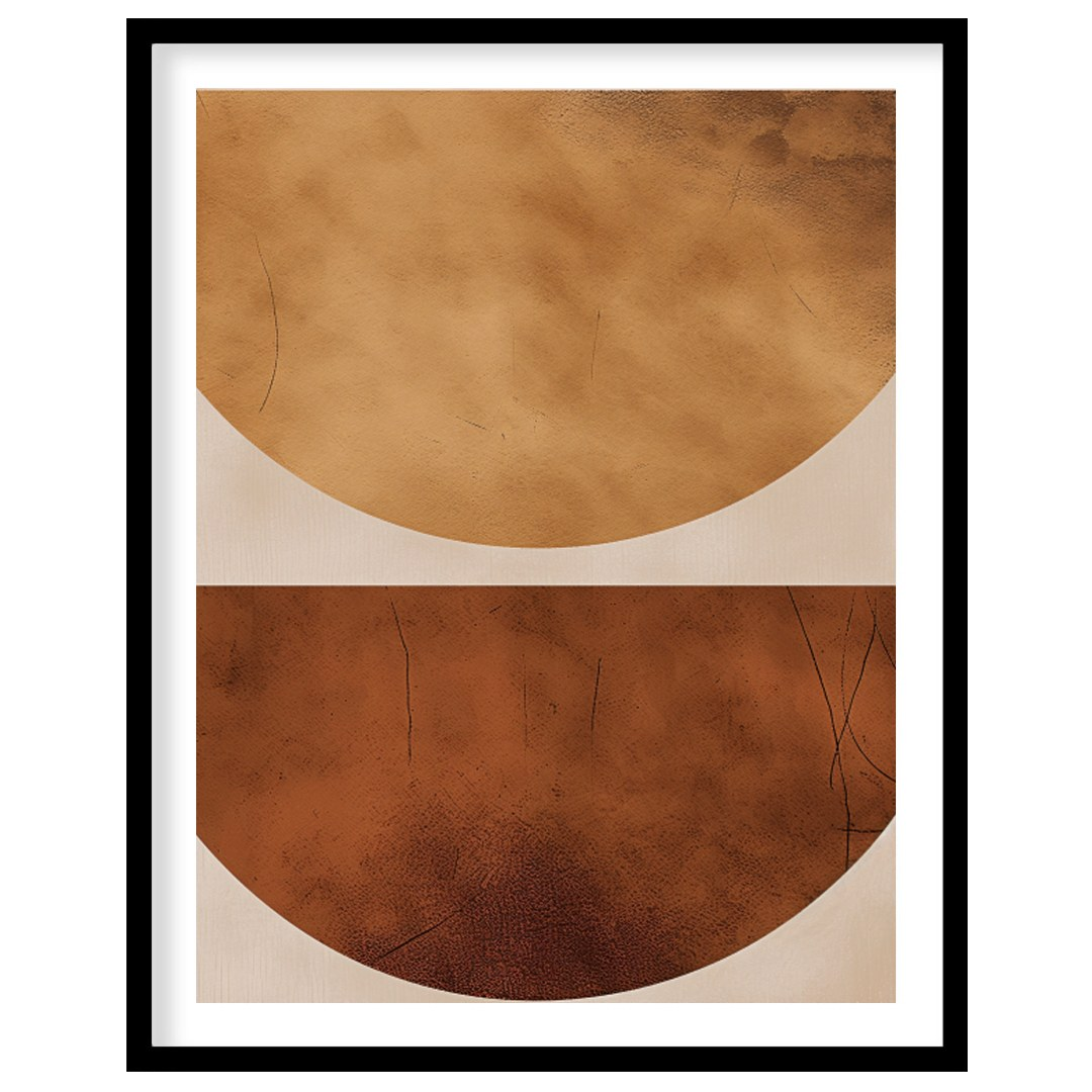 This captivating artwork brings a sense of balance with its elegant geometric design. The warm for residence