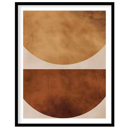 This captivating artwork brings a sense of balance with its elegant geometric design. The warm for residence