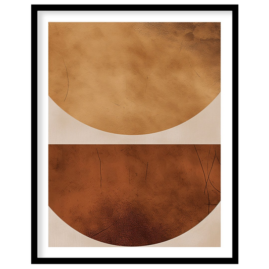 This captivating artwork brings a sense of balance with its elegant geometric design. The warm for residence