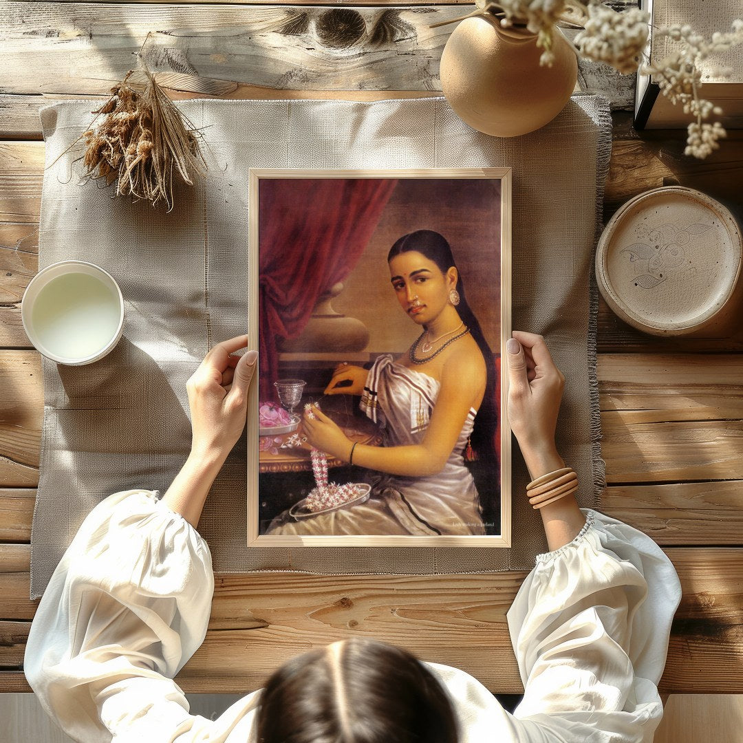 Immerse yourself in the rich tradition of elegance with this stunning piece capturing the serene for Kitchen
