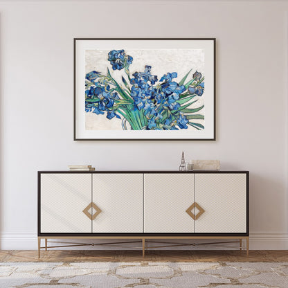 Immerse yourself in the tranquil beauty of this stunning floral artwork. Featuring a vibrant for Foyer