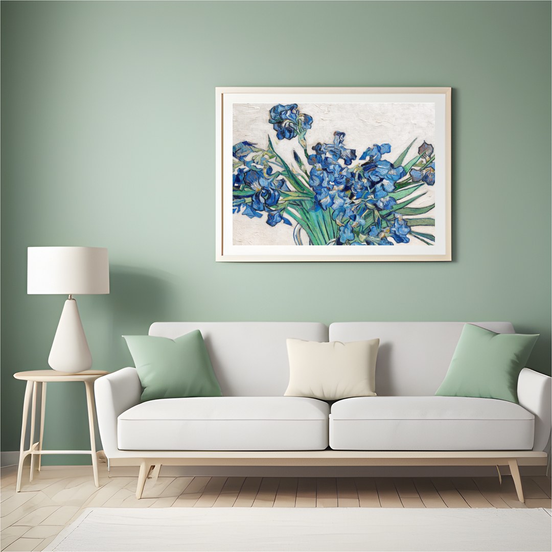 Immerse yourself in the tranquil beauty of this stunning floral artwork. Featuring a vibrant for Hall